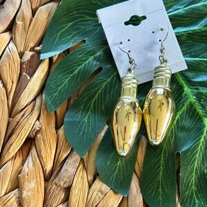 BOGO FREE Gold bulb Christmas ornament earrings